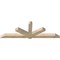 Ekena Millwork Kennewick Rough Sawn Timber Gable Bracket, Douglas Fir, 108"W x 36"H x 6"D x 6"F, 8/12 Pitch GBW108X36X0606KEN00RDF - alternate 3